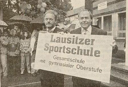 1995 – 20-jähriges Bestehen Sportschule Cottbus